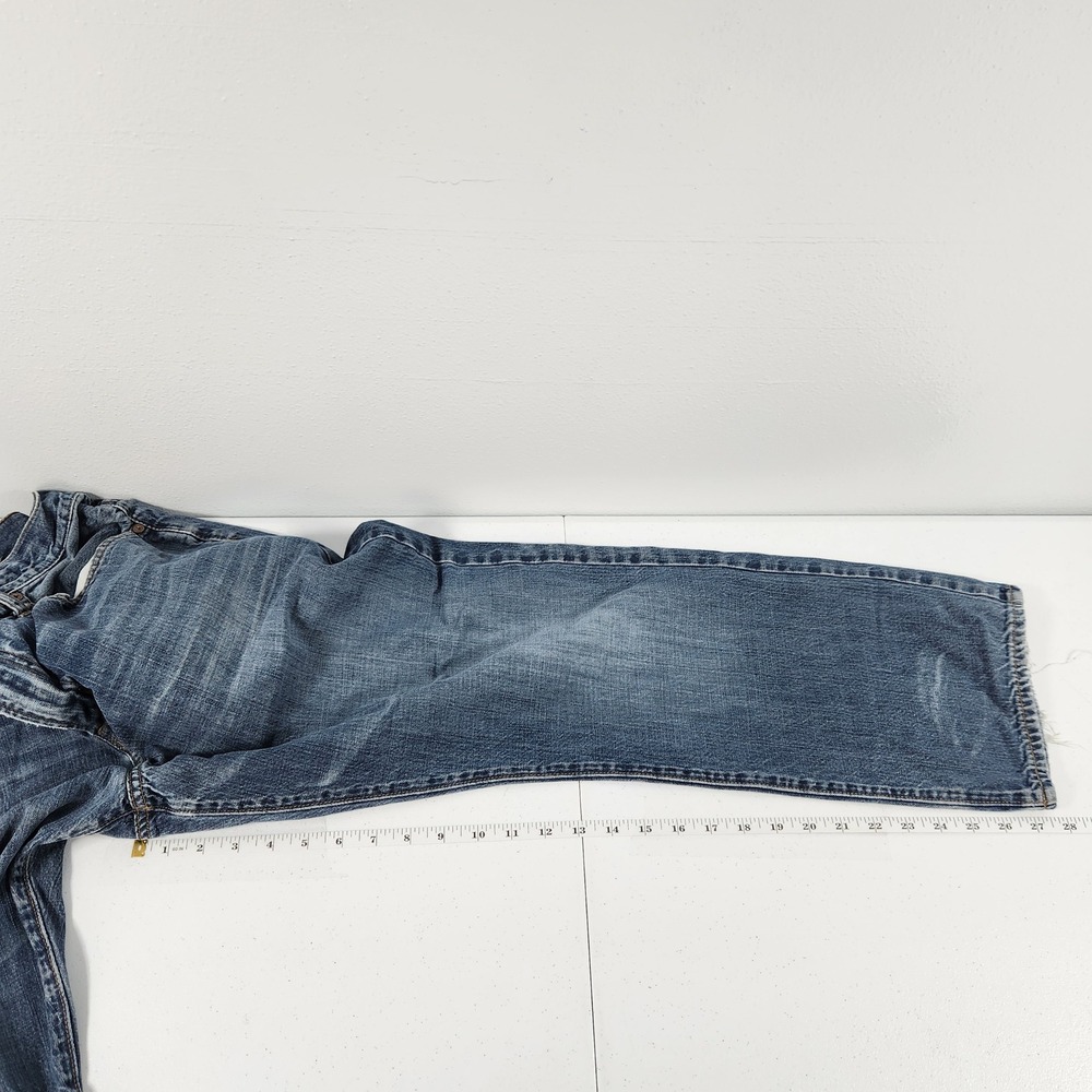 American‎ Eagle Relaxed Straight Jeans Mens 36x30 Medium Wash Blue Cotton Denim - Picture 4 of 10